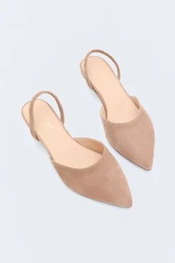 eseOese BAILARINA TACÓN SUEDE SLINGBACK