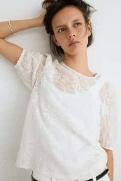 eseOese BLUSA ROMÁNTICA GRISELDA