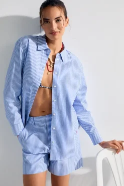 eseOese CAMISA OVERSIZE STRIPES