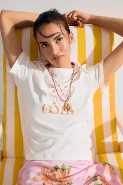 eseOese CAMISETA ESTAMPADA COTE