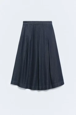 eseOese FALDA MIDI DENIM PHOENIX