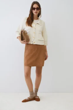 eseOese FALDA MIDI SUEDE DYLAN