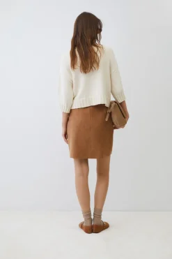 eseOese FALDA MIDI SUEDE DYLAN