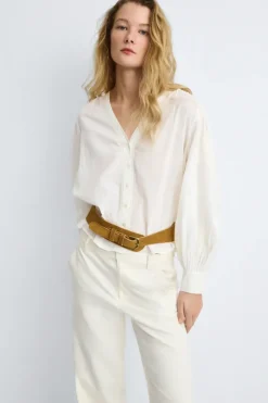 eseOese PANTALÓN FLUIDO HABANA