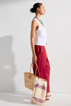 eseOese PANTALÓN LINO PANAMÁ