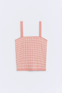 eseOese TOP CUADROS VICHY AMY