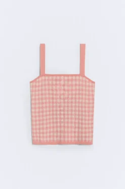 eseOese TOP CUADROS VICHY AMY